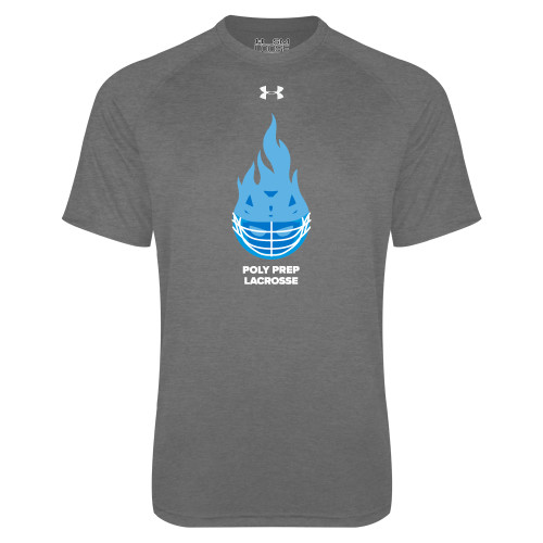  Under Armour Carbon Heather Tech Tee - Poly Prep Lacrosse UA