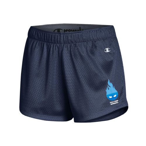  Champion Womens Navy Mesh Short - Poly Prep Baseball