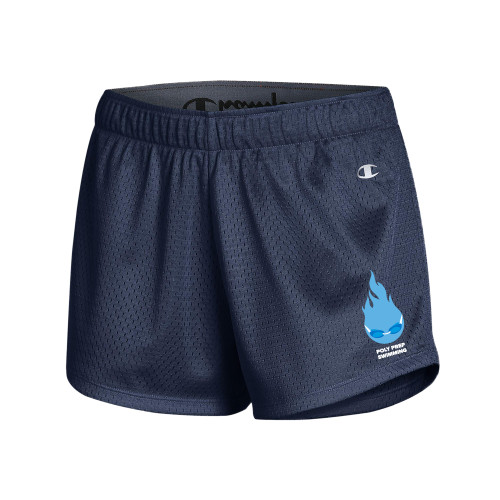 Champion Womens Navy Mesh Short - Poly Prep Swimming