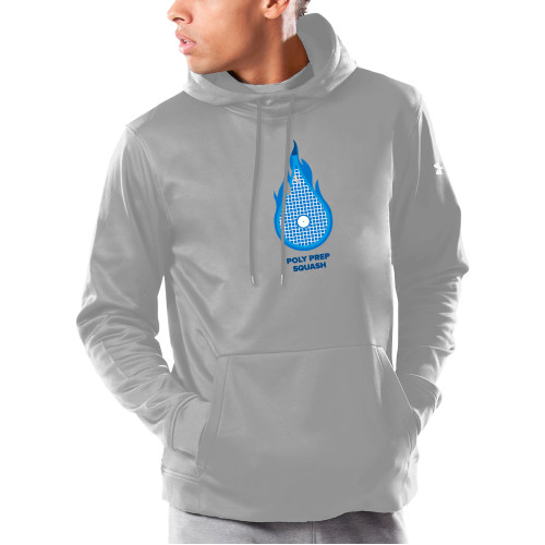  Under Armour Grey Armour Fleece Hoodie - Poly Prep Squash