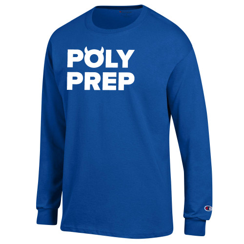  Champion Royal Long Sleeve T Shirt - Poly Prep