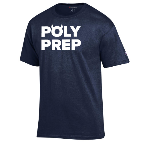  Champion Navy T Shirt - Poly Prep
