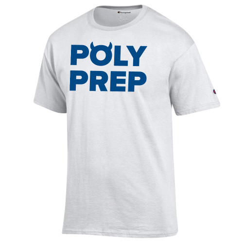  Champion White T Shirt - Poly Prep