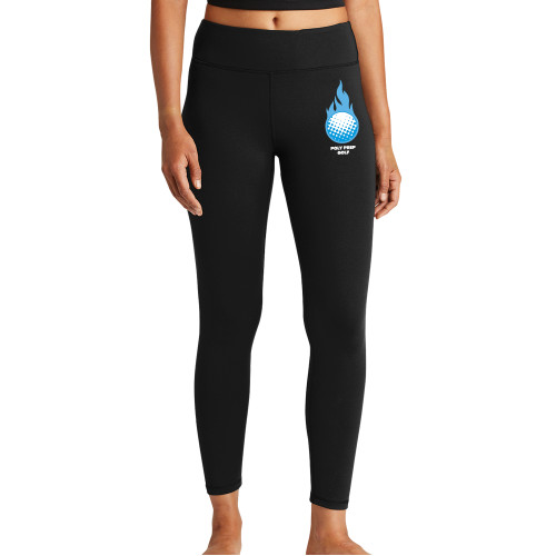  Womens Black Performance Legging - Poly Prep Golf