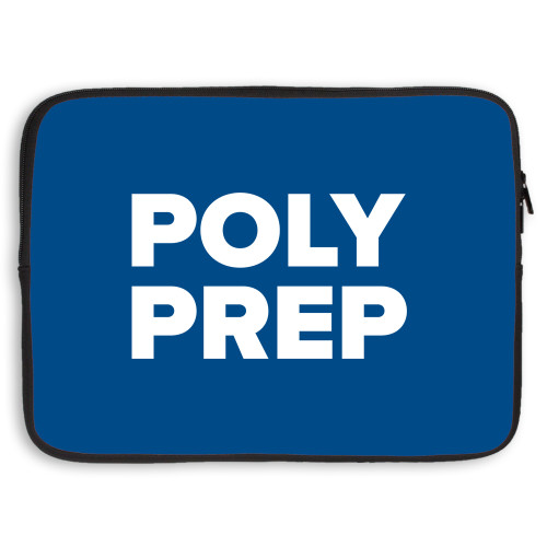  15 inch Neoprene Laptop Sleeve - Poly Prep Stacked