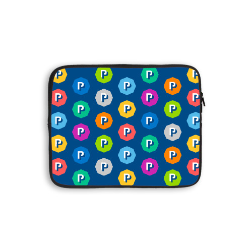  10 inch Neoprene iPad/Tablet Sleeve - Poly Prep Repeating Pattern