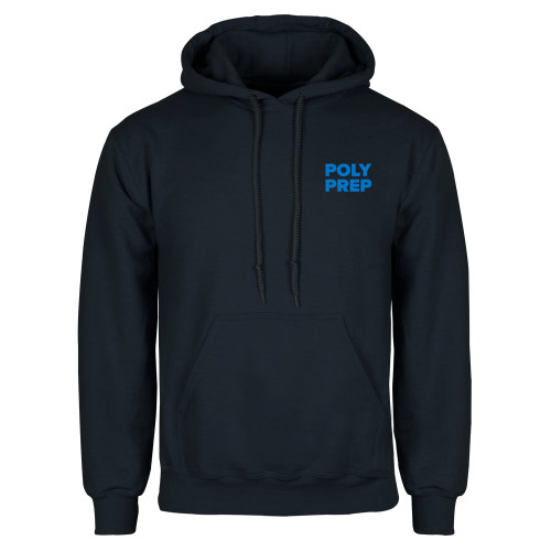  Navy Fleece Hoodie - Poly Prep Stacked