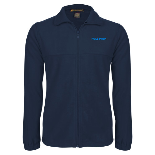  Navy Fleece Full Zip  Jacket - Poly Prep