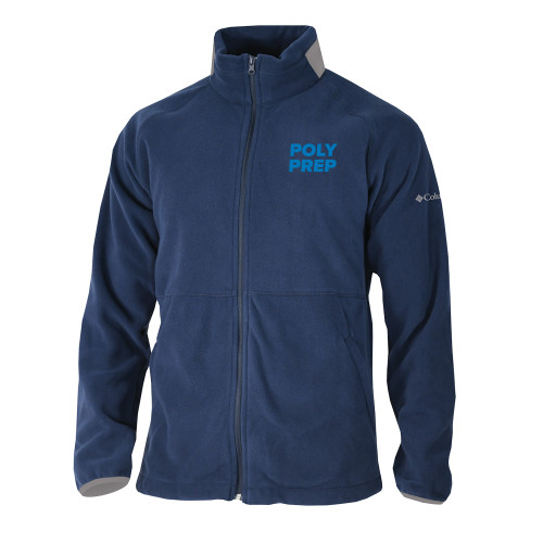  Columbia Navy Everest Ridge Fleece Full Zip Jacket - Poly Prep Stacked