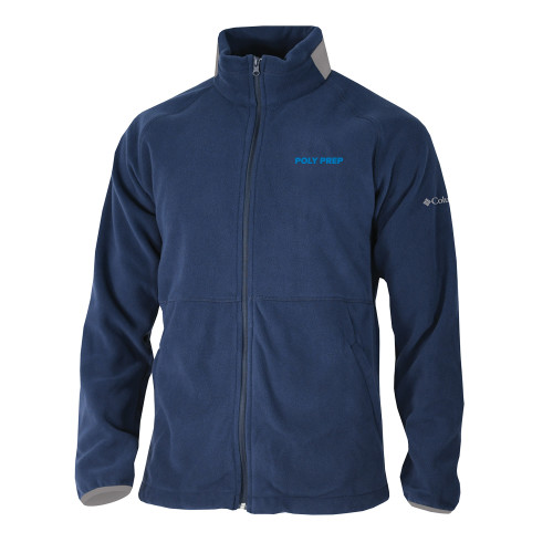  Columbia Navy Everest Ridge Fleece Full Zip Jacket - Poly Prep