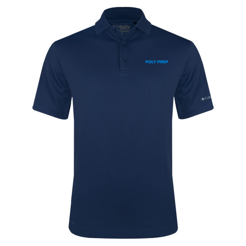 Columbia Navy Omni Wick Drive Polo - Poly Prep