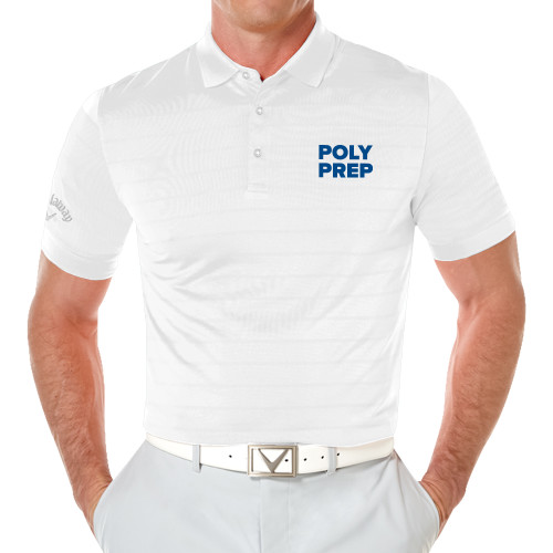  Callaway Opti Vent White Polo - Poly Prep Stacked