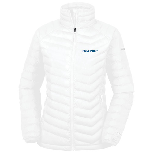  Columbia Womens White Powder Lite Jacket - Poly Prep