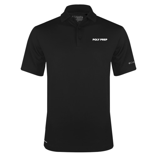  Columbia Black Omni Wick Drive Polo - Poly Prep
