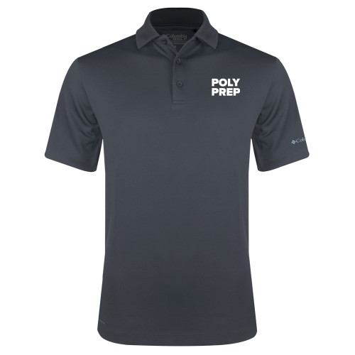  Columbia Charcoal Omni Wick Drive Polo - Poly Prep Stacked