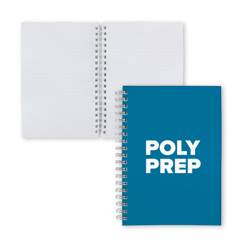  Clear 7 x 10 Spiral Journal Notebook - Poly Prep Stacked