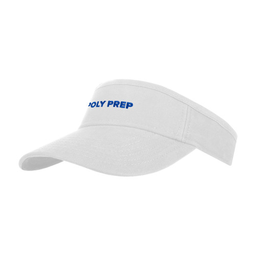  White Visor - Poly Prep
