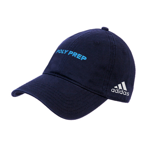  Adidas Navy Adjustable Washed Slouch - Poly Prep