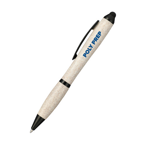  Nash Wheat Straw Ballpoint Beige Stylus Pen - Poly Prep