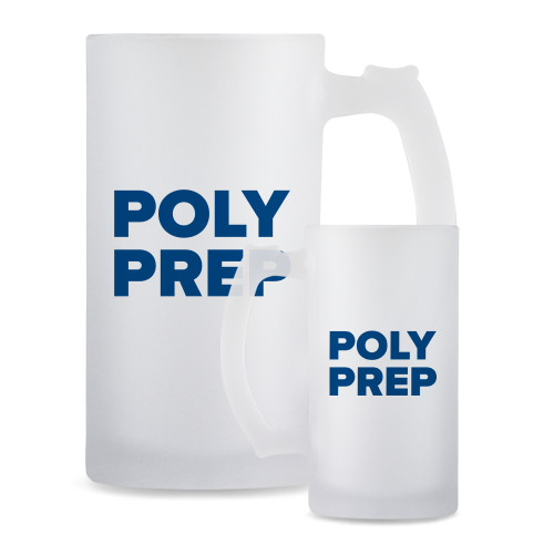  Full Color Decorative Frosted Glass Mug 16oz - Poly Prep Stacked
