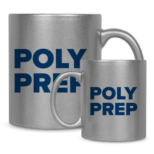  Full Color Silver Metallic Mug 11oz - Poly Prep Stacked
