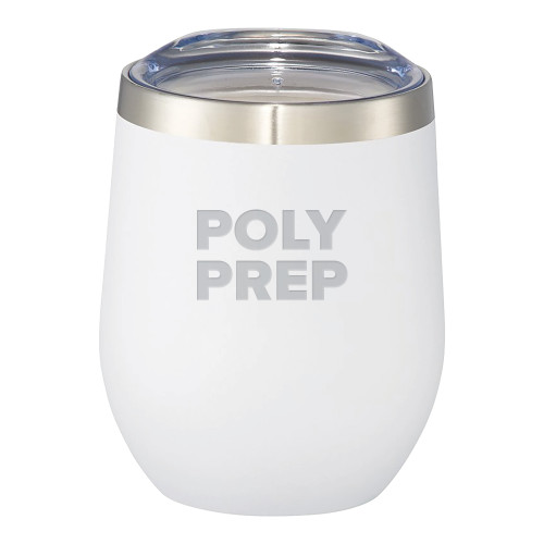  Corzo Vacuum Insulated White Cup 12oz - Poly Prep Stacked Engraved