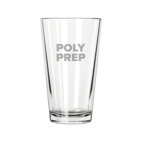  Libbey Glass 16oz - Poly Prep Stacked Engraved