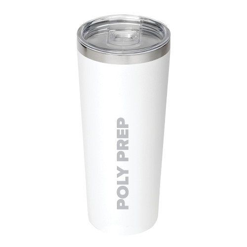  Thor Vacuum Insulated White Tumbler 22oz - Poly Prep Engraved