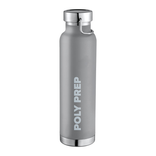  Thor Copper Vacuum Insulated Grey Bottle 22oz - Poly Prep Engraved