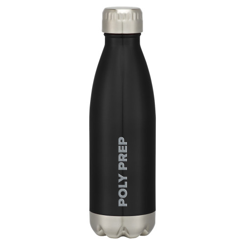  Swig Stainless Steel Black Bottle 16oz - Poly Prep Engraved