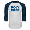 Thumbnail image for  White/Navy Raglan Baseball T Shirt