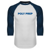 Thumbnail image for  White/Navy Raglan Baseball T Shirt