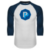 Thumbnail image for  White/Navy Raglan Baseball T Shirt