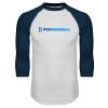 Thumbnail image for  White/Navy Raglan Baseball T Shirt