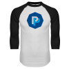 Thumbnail image for  White/Black Raglan Baseball T Shirt