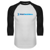 Thumbnail image for  White/Black Raglan Baseball T Shirt