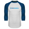 Thumbnail image for  White/Royal Raglan Baseball T Shirt