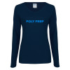 Thumbnail image for  Womens Navy Long Sleeve V Neck Tee