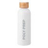Thumbnail image for  Blair White Stainless Steel Bottle w/ Bamboo Lid 17 oz