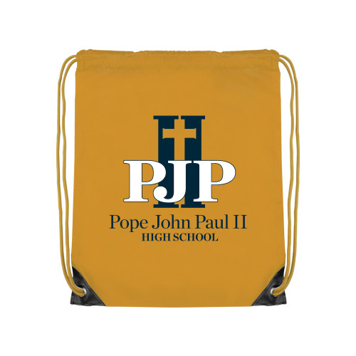  Gold Drawstring Backpack - PJP II with School Name