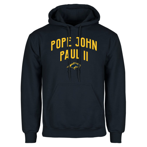  Navy Fleece Hoodie - Name Arched over Panther