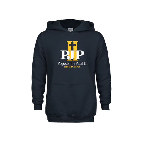  Youth Navy Fleece Hoodie - PJP II with School Name