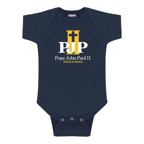  Navy Infant Onesie - PJP II with School Name