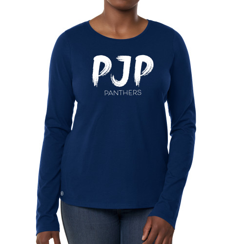  Fall Rush Ladies Navy Long Sleeve Tee - PJP Stroke