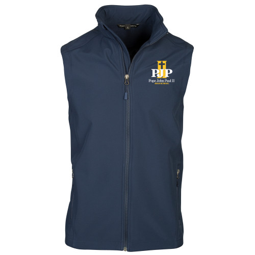  Navy Softshell Core Vest - PJP II with School Name