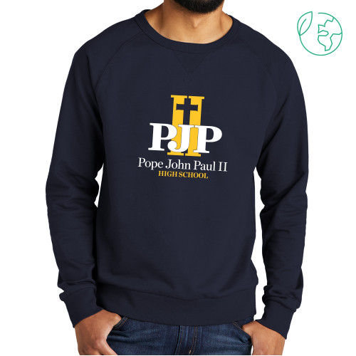  Allmade Navy Organic French Terry Crewneck Sweatshirt - PJP II with School Name