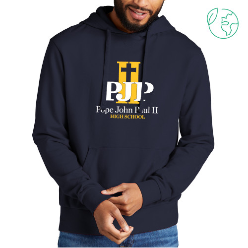  Allmade Navy Organic French Terry Pullover Hoodie - PJP II with School Name