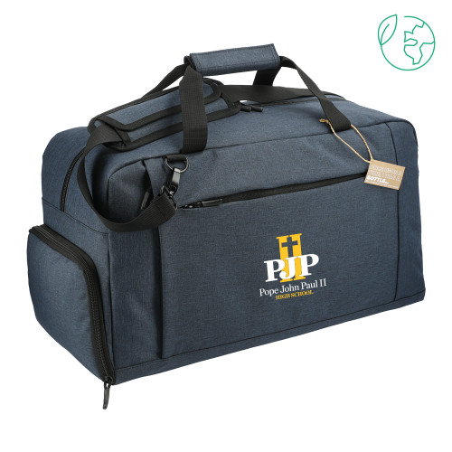  Aft Recycled PET 21 Inch Navy Duffel - PJP II with School Name