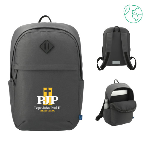  Repreve Charcoal Ocean Commuter Computer Backpack - PJP II with School Name