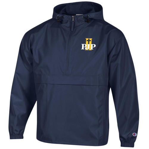  Champion Navy Packable Jacket - PJP II Logo